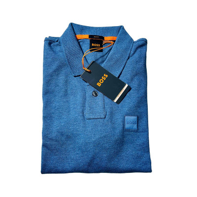 Boss Passerby Long Sleeve Polo - Blue