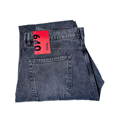 640 Grey Straight Leg Jeans